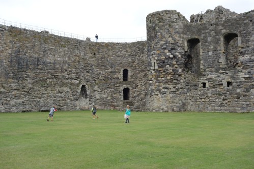 English children playing at soldiers