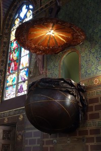 beautiful pulpit carved from one oak