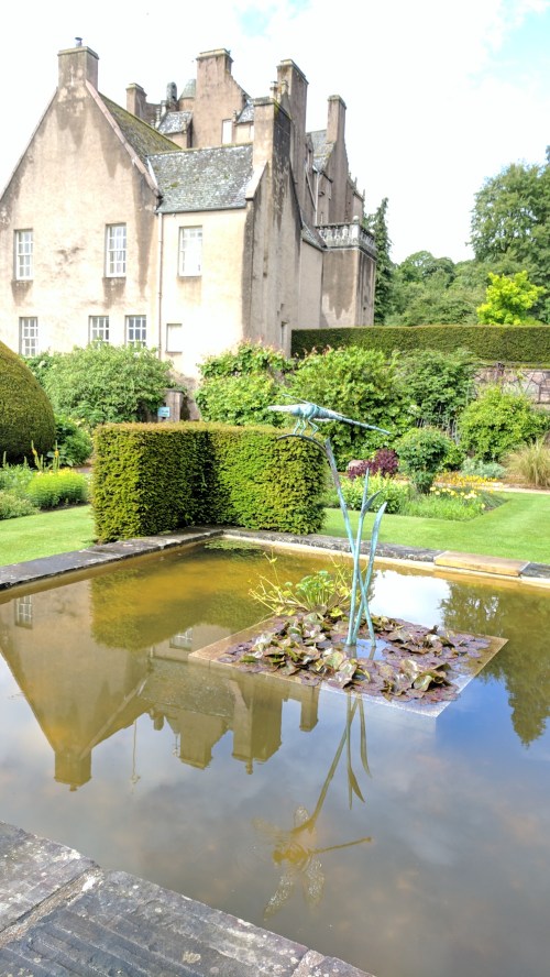 castle from the water garden